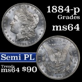 Semi PL 1884-p Morgan Dollar $1 Grades Choice Unc