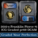 2010-s Pierce Proof Presidential Dollar $1 Graded pr69 DCAM By ICG