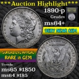***Auction Highlight*** 1890-p Morgan Dollar $1 Graded Choice+ Unc By USCG (fc)