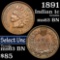 1891 Indian Cent 1c Grades Select Unc BN