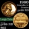 1960 lg date Lincoln Cent 1c Grades Gem ++ Proof Red