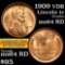 1909 vdb Lincoln Cent 1c Grades Choice Unc RD