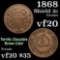 1868 Two Cent Piece 2c Grades vf, very fine
