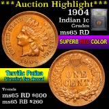 ***Auction Highlight*** 1904 Indian Cent 1c Graded GEM Unc RD by USCG (fc)