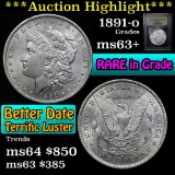 ***Auction Highlight*** 1891-o Morgan Dollar $1 Graded Select+ Unc by USCG (fc)