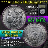 ***Auction Highlight*** 1894-o Morgan Dollar $1 Graded Select+ Unc by USCG (fc)