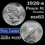 1926-s Peace Dollar $1 Grades Select Unc