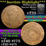 ***Auction Highlight*** Washington Success Medal Colonial Cent 1c Graded vf++ by USCG (fc)