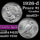 1926-d Peace Dollar $1 Grades Select+ Unc