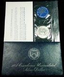 1974-s Silver Unc Eisenhower Dollar in Original Packaging with COA  