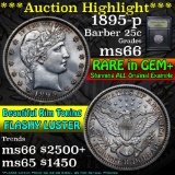 ***Auction Highlight*** 1895-p Barber Quarter 25c Graded GEM+ Unc by USCG (fc)