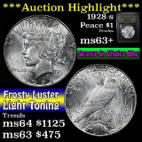 ***Auction Highlight*** 1928-s Peace Dollar $1 Graded Select+ Unc by USCG (fc)