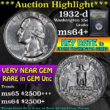***Auction Highlight*** 1932-d Washington Quarter 25c Graded Choice+ Unc by USCG (fc)