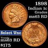 1898 Indian Cent 1c Grades Select Unc RD