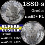 1880-s Morgan Dollar $1 Grades GEM+ PL