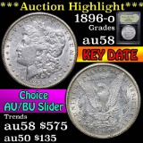 ***Auction Highlight*** 1896-o Morgan Dollar $1 Graded Choice AU/BU Slider by USCG (fc)