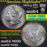 ***Auction Highlight*** 1878-p 8tf Morgan Dollar $1 Graded Choice Unc by USCG (fc)