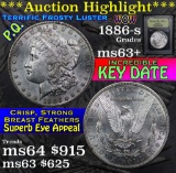 ***Auction Highlight*** 1886-s Morgan Dollar $1 Graded Select+ Unc by USCG (fc)