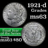 1921-d Morgan Dollar $1 Grades Select Unc