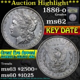 ***Auction Highlight*** 1886-o Morgan Dollar $1 Graded Select Unc by USCG (fc)