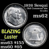 1926 Sesqui Old Commem Half Dollar 50c Grades Select Unc