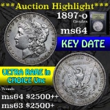 ***Auction Highlight*** 1897-o Morgan Dollar $1 Graded Choice Unc by USCG (fc)