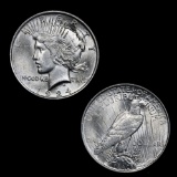 1924-p Peace Dollar $1 Grades Choice+ Unc