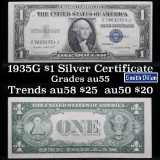 1935G $1 Blue Seal Silver Certificate Grades Choice AU