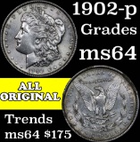 1902-p Morgan Dollar $1 Grades Choice Unc