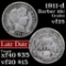 1911-d Barber Dime 10c Grades vf+