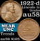 1922-d Lincoln Cent 1c Grades Choice AU/BU Slider