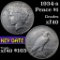 1934-s Peace Dollar $1 Grades xf