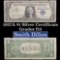 1957A $1 Blue Seal Silver Certificate Grades f+