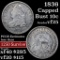 1836 Capped Bust Dime 10c Grades vf++