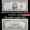 1963 $5 Red seal United States Note Grades AU, Almost Unc