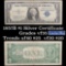 1957B $1 Blue Seal Silver Certificate Grades vf++