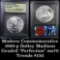 1999-p Dolley Madison Silver Dollar Uncirculated Commemorative Graded ms70