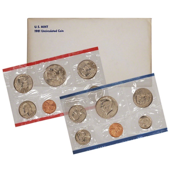 1981 United States Mint Sets in the original packaging