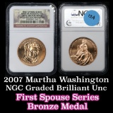 NGC 2007 Bronze Medal Graded ms60 By NGC