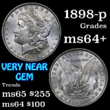 1898-p Morgan Dollar $1 Grades Choice+ Unc