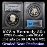 PCGS 1978-s Proof Kennedy Half Dollar 50c Graded pr69 DCAM By PCGS