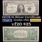 **Star Note  1957B $1 Blue Seal Silver Certificate Grades vf, very fine