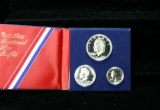 1776-1976 Bicentennial Silver 3 piece Proof set