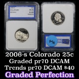 2006-s Proof Colorado Washington Quarter 25c Graded GEM++ Proof Deep Cameo By IGS