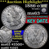 ***Auction Highlight*** 1886-o Morgan Dollar $1 Graded Select Unc By USCG (fc)