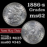 1886-s Morgan Dollar $1 Grades Select Unc (fc)