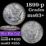 1899-p Morgan Dollar $1 Grades Select+ Unc (fc)