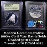 1995-s Civil War Battlefields Proof Commemorative 50c Graded PR70 DCAM