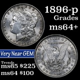 1896-p Morgan Dollar $1 Grades Choice+ Unc