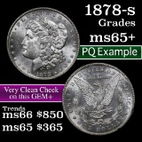 1878-s Morgan Dollar $1 Grades GEM+ Unc (fc)